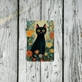 thumbnail image 5 of Room Decor 1pc, Black Cat &amp; Wildflowers Metal Iron Sign, 8x12 Inches, Rustic Antique Effect, Easy to Hang Wall Art for Home, Kitchen, Bedroom, Garden, Office, Hotel, Bakery Decor, 5 of 8