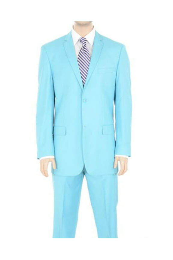 Mens Modern Fit Linen Suit Two Button 2 Piece Suit Set | Skyblue Yellow Black