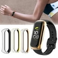 thumbnail image 3 of Flmtop Étui de Protection Électroplaquée Protection Complète pour Montre Intelligente pour Samsung Galaxy Fit 2 SM-R220, 3 of 10