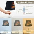 thumbnail image 4 of Motorcycle on Street Desk Lamp LED Table Nightstand Lamps with 3 Color Temperatures for Home Bedroom Living Room Decor 6x11, 4 of 8