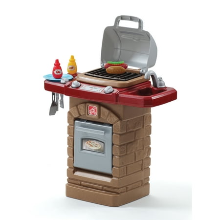 Step2 Fixin Fun Outdoor Grill with 10 Piece Stack and Stay Hot Dog (Best Hot Dog Brand For Grilling)