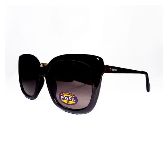 Lentes de Sol Fossil Outlook Mujer Marco Plastico Negro Filtro 100% UV