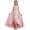 Pink, variant on Silk Satin Flower Girl Dress Junior Bridesmaid Dresses for Teen Girls Spaghetti Strap Wedding Guest Party Gown