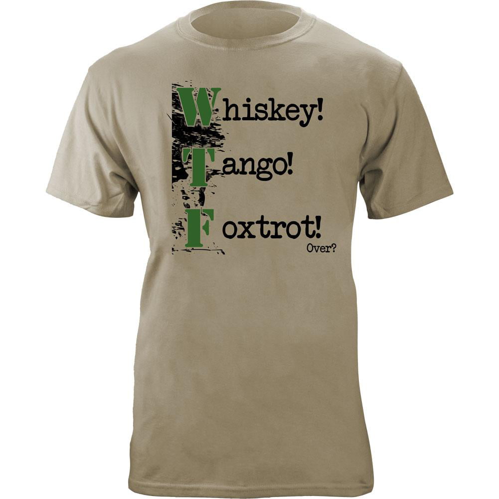 Comical Shirt Mens Whiskey Tango Foxtrot WTF Tank Top