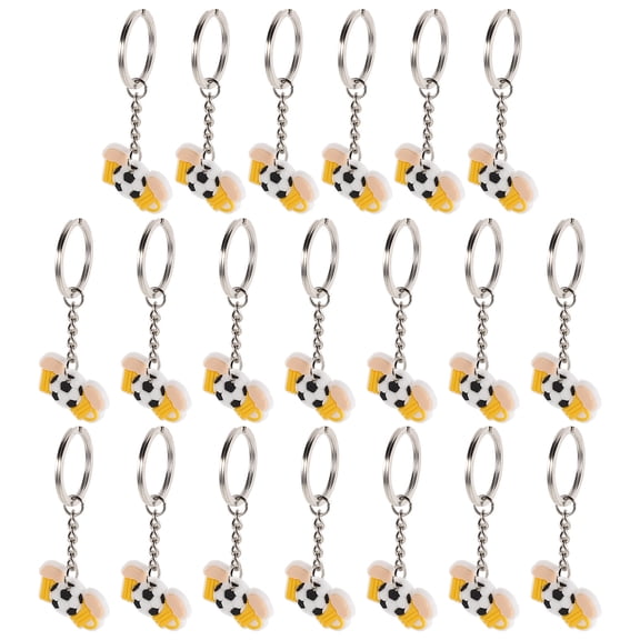 TITINICE Soccer Keychains Multi PVC Metal for Sports Celebrations Youth Team Spirit Decor