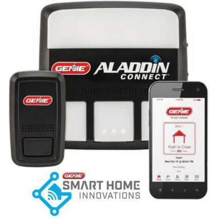 Genie 39226R- Aladdin Connect WiFi Garage Door Controller by Genie - Add-on Unit for Existing Garage Door Opener / Fits Most Brands & (Best Garage Door Opener App)