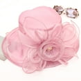 thumbnail image 3 of Visland Women Church Cap Wide Brim Bow-knot Summer Sun Hat for Party Wedding, 3 of 6