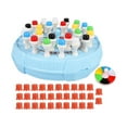 thumbnail image 1 of Juego de mesa de ajedrez 2 en 1, actividades de aprendizaje, divertido juego de mesa con clavija, regalo de vacaciones, juguetes educativos lógicos , azul, 1 of 10