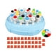 thumbnail image 1 of Juegos de mesa de ajedrez 2 en 1, juguetes Montessori, divertido juego de mesa con clavija, habilidades cognitivas motoras finas, fiestas para niños y , azul, 1 of 8