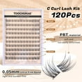 thumbnail image 3 of WWS-Natural Kit de Cils en Grappes Kit d'Extension de Cils avec Colle Transparente 8ml 9-12mm Extensions de Cils en Grappes Cils Individuels DIY (120 Pcs, C Curl), 3 of 4