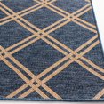 thumbnail image 3 of Smithleighs Cobalt Blue and Tan Woven Area Rug, 3 of 7