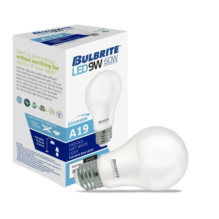 Bulbrite 65-Watt BR30 Frost Dimmable Warm White Light Incandescent Light Bulb (12-Pack)