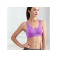 thumbnail image 2 of Sports Bra Women Wireless Padded Yoga Crops Cami Push Up Vest Stretch Support Top, 2 of 4