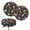 Cute Ghost Colorful Floral, variant on COEQINE Skeleton Mushroom Moon Stool Covers Round 12-14 Inch Washable Bar Stool Slipcovers Anti-Slip Round Stool Chair Saddle Stool Covers Halloween Decor, 2 Count