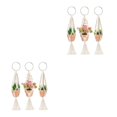 thumbnail image 1 of Moyic 3 Pieces Macrame Plant Hangers Net Indoor Flower Layout Pot Outdoor Hanging Bag Scene Fixator Holder Plants Hangers Planter Como se muestra 2piezas, 1 of 6