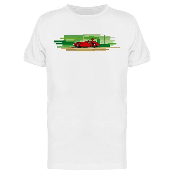 Retro Racing Car T-Shirt Men -Image by Shutterstock, Male Small