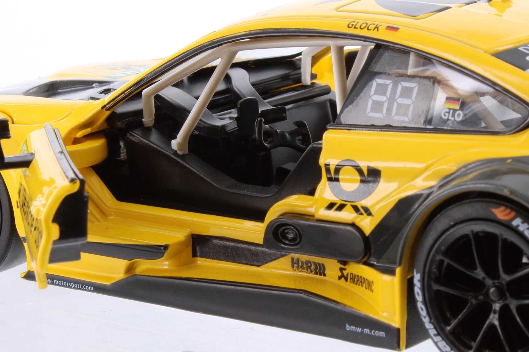 BMW M4 DTM #16, Yellow - Showcasts 68255/56D - 1/24 Scale Diecast Model Car