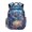 Cosmic Galaxy Planets Pattern, variant on FUIALDOLG Multi-Pocket Backpack for Daily Use School, 600D Polyester Waterproof Kids Backpacks, Highland Cow Sunflower Pattern