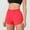 Red, variant on High Waist High Split Running Shorts With Built-In Liner For Women, Solid Stretch Moisture Wicking Workout Gym Bottoms, Lightweight Pocket Active Pants For Daily Fitness Summer Casual Wear
