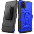 thumbnail image 5 of For Cricket Ovation 3, AT&T Motivate Max Swivel Belt Clip Holster with Built-in Kickstand, Heavy Duty Hybrid 3in1 Shockproof Phone Case Cover by Xpression - Blue, 5 of 9