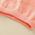 thumbnail image 6 of Zwiiyzr 2M-3T Toddler Baby Knit Sweater Outfits Set Casual Cute Flower Two Piece Set Long Sleeved Round Neck Button Shirt Set Pink, 6 of 9