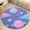 Flannel-2, variant on Cosmic Clouds Dream Round Area Rugs for Bedroom Living Room, 4FT Soft Comfy Indoor Circle Carpets, Floor Mat