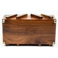 thumbnail image 4 of Nagina International Fold-able Brass Inlaid Beautiful Rosewood Handmade Sliding Storage Box | Trivial & Jewelry Storage Box (Taj Mahal), 4 of 4