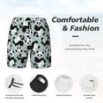 thumbnail image 3 of Lsque Maillot de Bain Homme Motif Panda et Eucalyptus - Short de Bain avec Doublure de Compression - Short de Bain de Plage - (P-3TG) - Extensible Séchage Rapide-Petit, 3 of 6