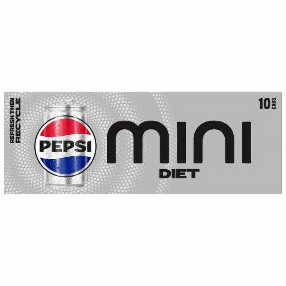 Diet Pepsi Cola Soda Pop Mini Cans 10 ct / 7.5 fl oz - Pack of 2