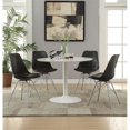 thumbnail image 3 of Coaster Lowry Piédestal Rond Contemporain Table à Manger en Bois en Blanc, 3 of 4