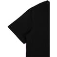 thumbnail image 3 of Camiseta de punto cómoda para mujer, con estampado de corazón de San Valentín, 180 g, cuello redondo, suave e informal, lavable a máquina., 3 of 5