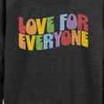 thumbnail image 3 of Instant Message - Love For Everyone - Women's Lightweight French Terry Long Sleeve Shirt, 3 of 6