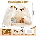 thumbnail image 2 of JoyStone Kids Play Tent with Star Lights & Flags, Foldable Dome Playhouse, Indoor Outdoor Play Tent for Boys & Girls, 54 x 41 x 47 in, 2 of 11