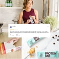 thumbnail image 3 of G2G Protein Bar, Peanut Butter Chocolate Chip, Healthy Snack, Delicious Meal Replacement, Gluten-Free, Clean Ingredients, Refrigerated for Freshness, 8 Count (Pack of 8), 3 of 10