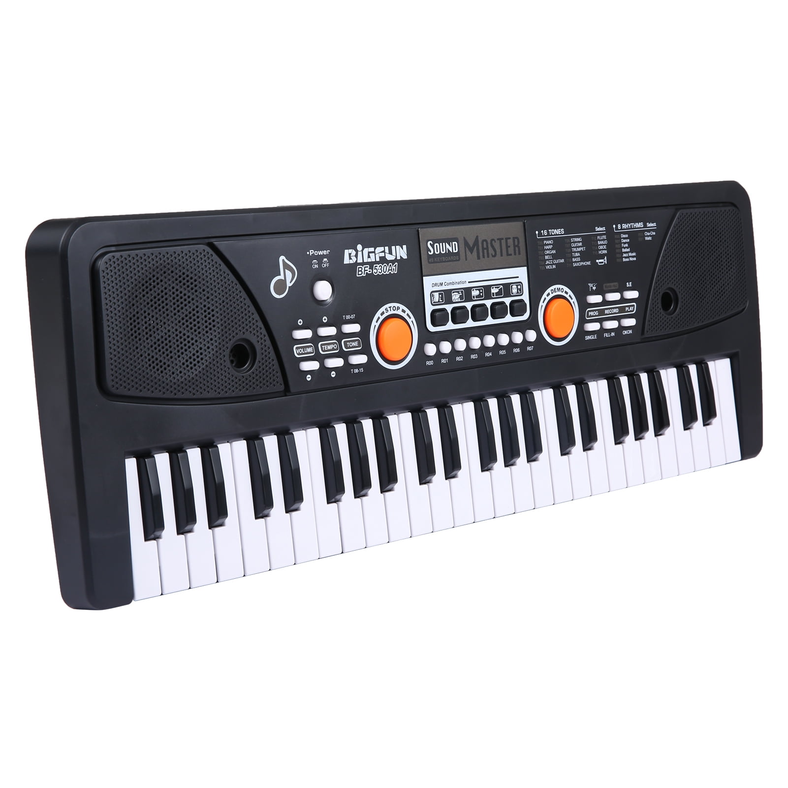 BIGFUN 49 Keys USB Electronic Organ Electric Piano with Microphone