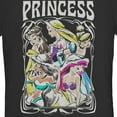 thumbnail image 2 of Junior's Disney Princess Sketch Poster Graphic Tee Black Small, 2 of 3