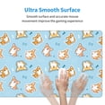 thumbnail image 4 of Pofeuu Corgi Dog 1 Print Mouse Pad,Rubber, Multipurpose Comfortable Waterproof Mousepad Desk Mat for Gamer Office Home, 4 of 8