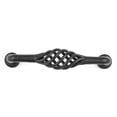 thumbnail image 6 of Renovators Supply Black Birdcage Cabinet Pull 5.3" L Wrought Iron handles Rust Resistant Decorative Pulls for Kitchen Drawer w/Screws Pack of 4, 6 of 8