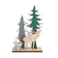thumbnail image 1 of Christmas Wooden Sign Santa Reindeer  Tree Tier Tray Party Table Decoration, 1 of 3