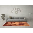 thumbnail image 3 of Ahgly Company Indoor Rectangle Abstract Orange Modern Area Rugs, 7' x 10', 3 of 4