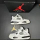 thumbnail image 2 of Ni-k-e Size 7 - Ni-k-e Air Jordan 4 Retro GS Military Black Men's Shoes, 2 of 6