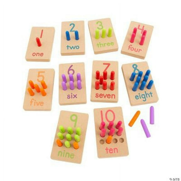 Number Peg Puzzles, Classroom, Educational, 70 Pieces