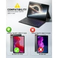 thumbnail image 2 of Keyboard Case For Lenovo Tab M11 2024 11 Inch TB-330FU TB-331FC With Leather Cover, 2 of 10