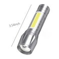 thumbnail image 4 of Hvmvliv Bright Flashlight 2 Pack Aluminium Alloy LED Flashlight, Super Bright Flashlight, Zoomable, Rechargeable Flashlight, Powerful Handheld Flashlight Silver, 4 of 8