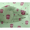 thumbnail image 4 of oneOone Viscose Chiffon Fabric Dot & Cartoon Owl Bird Decor Fabric Printed BTY 42 Inch Wide, 4 of 4