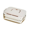 thumbnail image 1 of Dumpling Boîte de Rangement Poignée Portable Couvercle Scellé Non Collant Double-Couche Réfrigérateur Nourriture Wonton Titulaire Organisateur Accessoires de Cuisine, 1 of 12