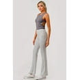 thumbnail image 3 of High Waist Buttery Soft Flare Pants - Light Heather Gray, 3 of 9