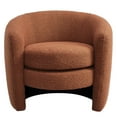 thumbnail image 4 of Affinity Upholstered Boucle Fabric Curved Back Armchair in Rust, 4 of 9