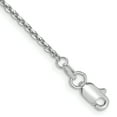thumbnail image 1 of 14k White Gold 9 Inch 1.45mm Cable Anklet Ankle Bracelet Chain Round Link, 1 of 6