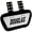 White/Black, variant on Douglas Custom Pro CP Series Removable Football Back Plate - 6 Inch